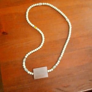 Necklace Prehnite Stones